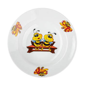 Тарелка Пчелы Д=200 мм фарфор