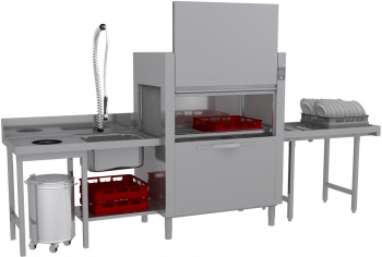 Фото Туннельная посудомоечная машина APACH ARC100 (T101) доз+рекуп л/п Туннельная посудомоечная машина APACH ARC100 (T101) доз+рекуп л/п