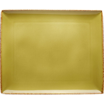 Блюдо прямоуг. «Террамеса олива»; фарфор; L=33,B=27см; олив.