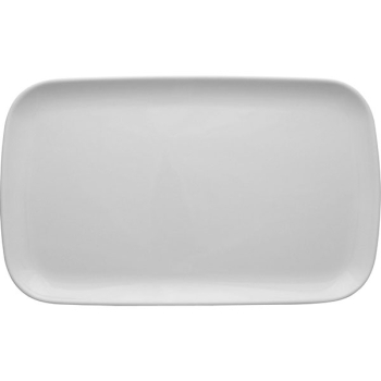 Блюдо прямоугольное «Скандиа»; фарфор; H=2.2,L=36.3,B=21.7см; белый