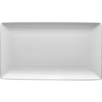 Блюдо прямоугольное «Тэйст вайт»; фарфор; H=2,L=33,B=19см; белый