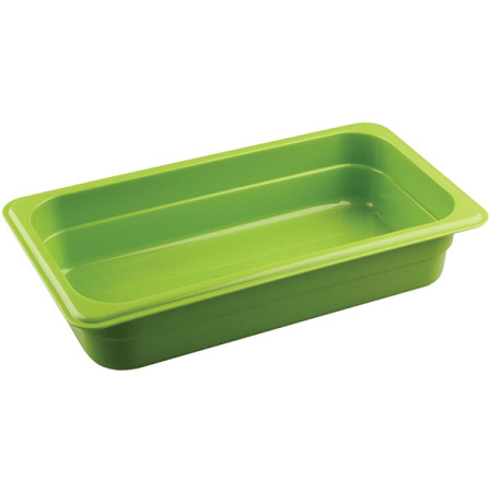 Гастроемкость (1/3); полипроп.; H=6.5,L=32.5,B=17.6см; зелен.