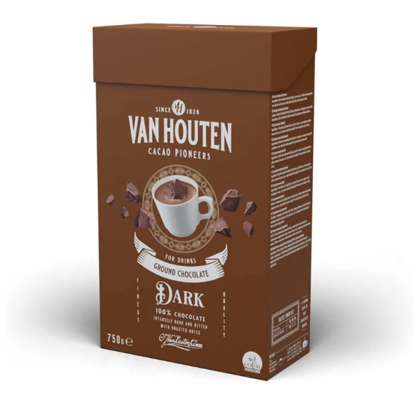 Горячий шоколад Van Houten Ground Dark 750 г