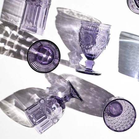 Бокал для вина; стекло; 220мл; H=144мм; фиолет.