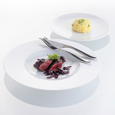 Блюдо «С-Класс»; фарфор; D=29.5,H=3см; белый