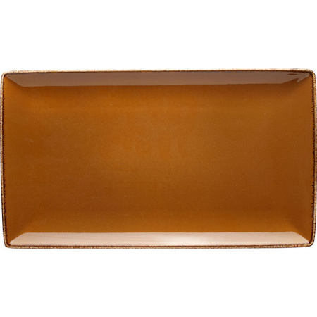 Блюдо прямоуг. «Террамеса мастед»; фарфор; L=33,B=19см; св.корич.