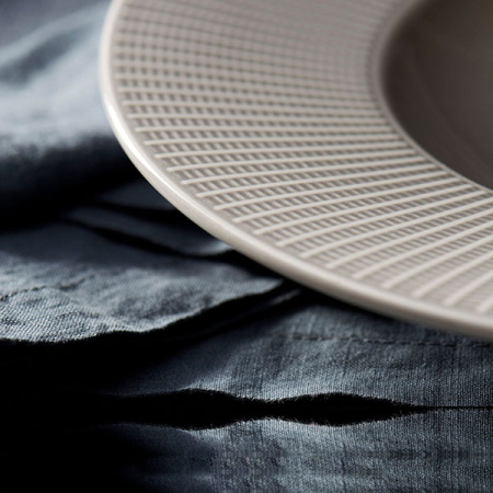 Тарелка для пасты; фарфор; D=28.5см; серый