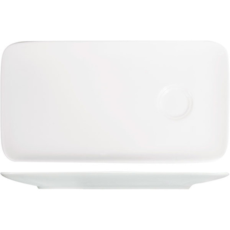 Блюдце прямоугольное; фарфор; L=28,B=14.5см