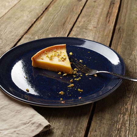 Тарелка мелкая «Везувиус»; фарфор; D=20.2см; синий