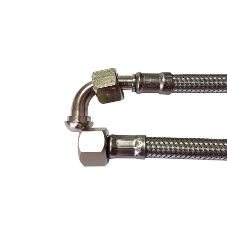 Фото Шланг подключения 3/8"- 3/8", DN8, 1,5м, колено Шланг подключения 3/8"- 3/8", DN8, 1,5м, колено