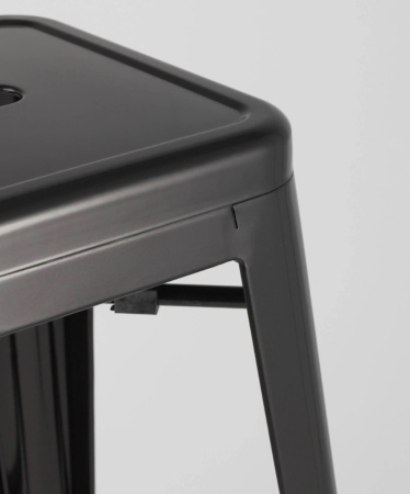 Стул барный TOLIX черный глянцевый