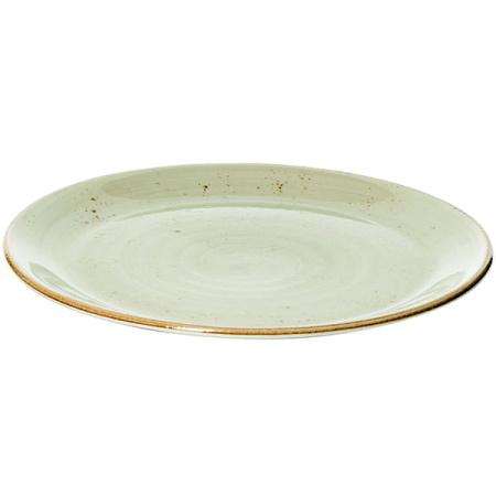 Тарелка мелкая «Крафт»; фарфор; D=30,H=2см; зелен.