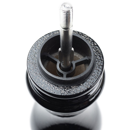 Мельница для перца метал.мех.; дерево,металл; D=5.5,H=12см; черный,серебрян.