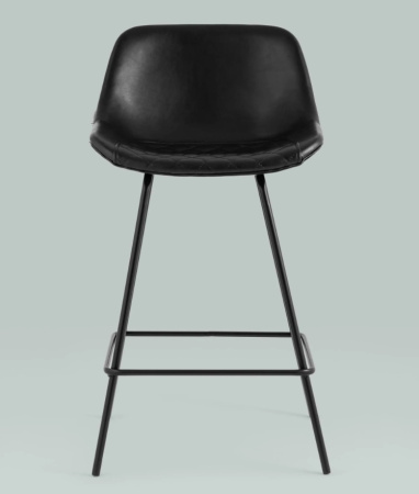 Стул полубарный Деймон экокожа черный