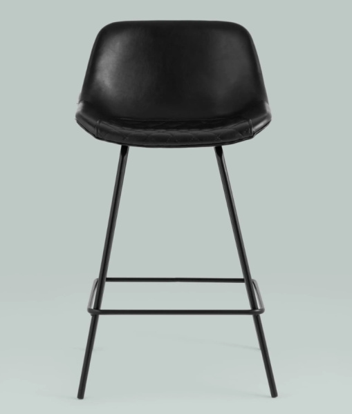 Стул полубарный Деймон экокожа черный