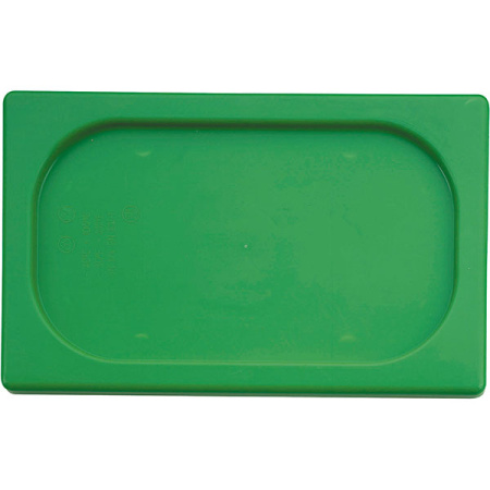 Крышка для гастр-ти (1/9); полипроп.; H=2,L=17.6,B=10.8см; зелен.