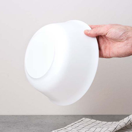 Салатник «Эвридэй»; стекло; 2350мл; D=24,H=9.5см; белый