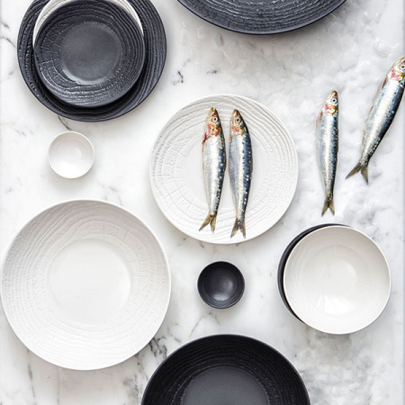 Салатник «Арборесценс» цвет-лакрица; фарфор; 850мл; D=24,H=6см