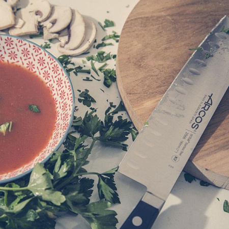 Нож поварской «Класика»; сталь нерж.,полиоксиметилен; L=26/14см; черный,металлич.