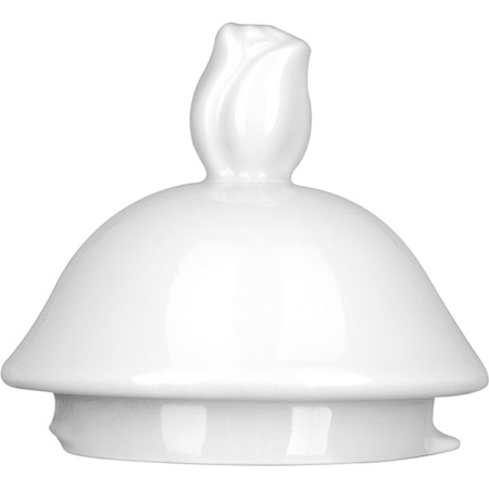 Крышка для кофейника 2676 «Афродита»; фарфор; D=8,H=9см; белый