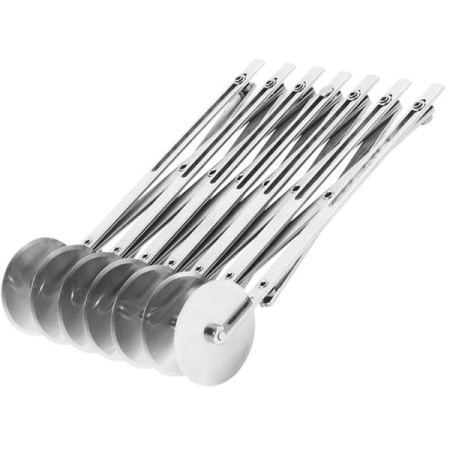 Нож роликовый для теста 7 лезвий; сталь нерж.; D=5.5,L=22,B=7.5см; металлич.