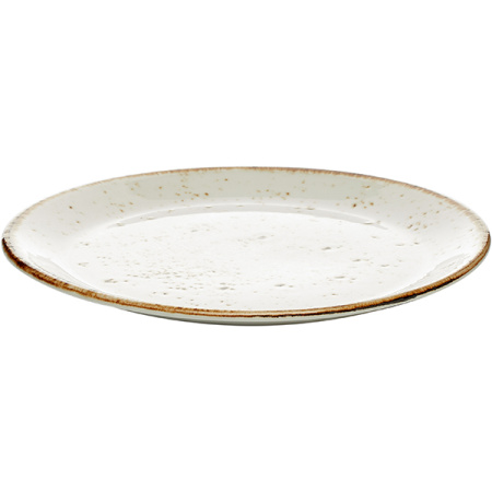 Тарелка мелкая «Крафт»; фарфор; D=23,H=2см; белый