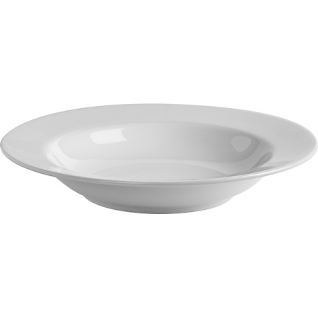 Тарелка глубокая «Эмбасси вайт»; фарфор; D=23см; белый