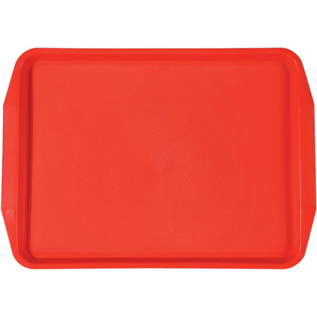 Поднос для Фаст фуд; пластик; H=2.5,L=45,B=32см; красный