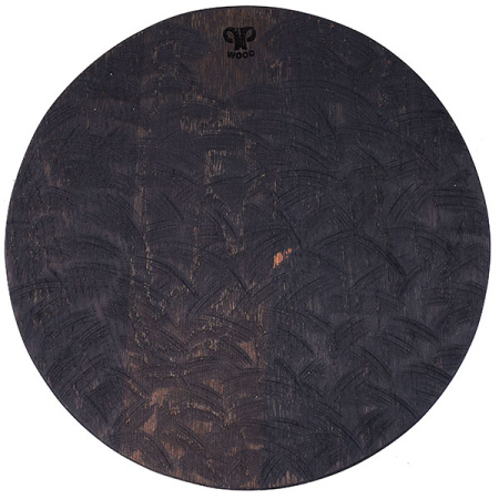 Доска для подачи круглая б/ручки темный дуб; дуб; D=300,H=30мм