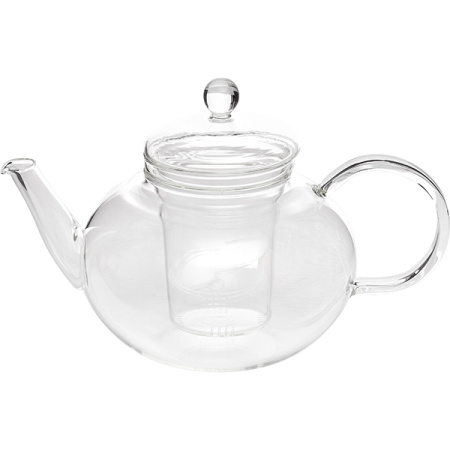 Чайник «Мико»; стекло; 1200мл; H=16,L=24.2,B=14см; прозр.