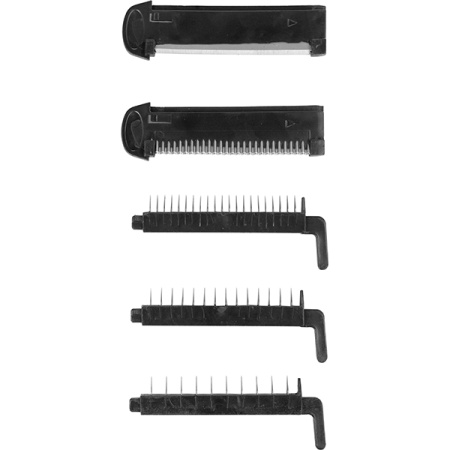 Мандолина(овощерезка)5 лезвий с держателем; сталь нерж.,полипроп.; L=40,B=14см; металлич.