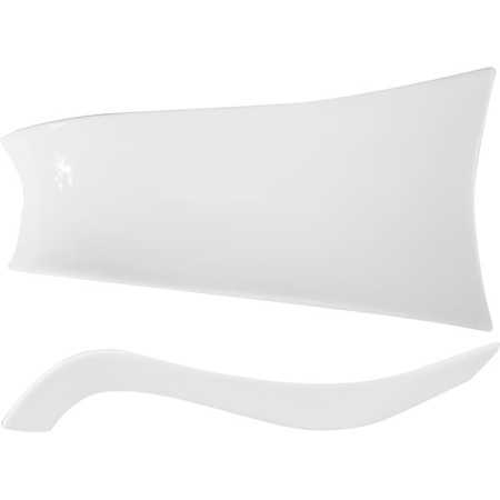 Блюдо прямоуг. «Кунстверк»; фарфор; H=5.5,L=30.8,B=25.3см; белый