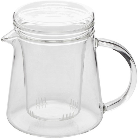 Чайник «Фор ту»; стекло; 530мл; H=12.2,L=14.3,B=10.1см; прозр.