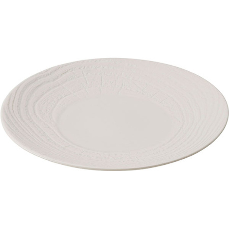 Тарелка мелкая «Арборесценс»; фарфор; D=28,H=3.5см; слон.кость