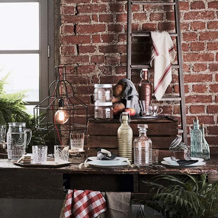 Штоф «Оффисина 1825»; стекло; 1000мл; D=105,H=237мм; прозр.