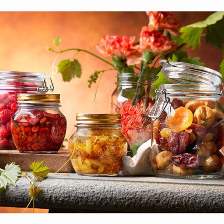 Фото Банка для сыпуч. продук. «Фидо»; стекло; 0.75л; D=9.5,H=13.5см; прозр. Банка для сыпуч. продук. «Фидо»; стекло; 0.75л; D=9.5,H=13.5см; прозр.