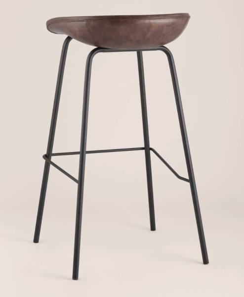 Стул барный Beetle Lite PU коричневый