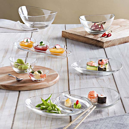 Салатник «Папайя»; стекло; 240мл; D=13,H=6.5см; прозр.