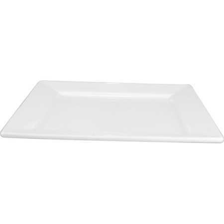 Тарелка квадратная «Кунстверк»; фарфор; H=1.8,L=19,B=19см; белый