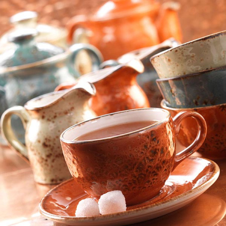 Чайник «Крафт»; фарфор; 425мл; D=7.5,H=11.4,L=17см; синий