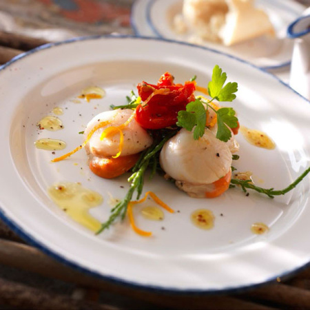 Тарелка мелкая «Блю дэппл»; фарфор; D=27,H=2.2см; белый,синий