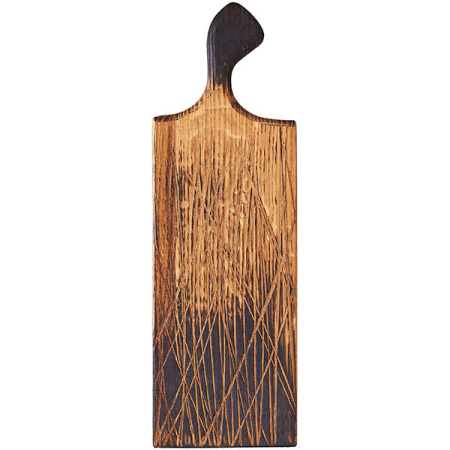 Доска для подачи прямоуг.с ручкой(10см); дуб; H=25,L=300,B=130мм
