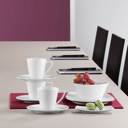 Салатник овал. «Опшенс»; фарфор; 200мл; H=6,L=14,B=8.5см; белый