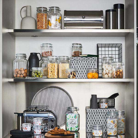 Банка для сыпуч. продук. «Фидо»; стекло; 5л; D=15,H=27.6см; прозр.