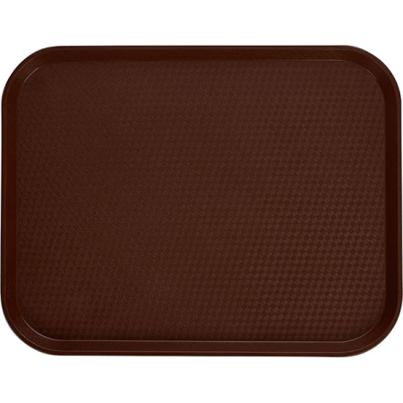 Поднос для Фаст Фуд; пластик; H=2,L=45,B=35см; коричнев.