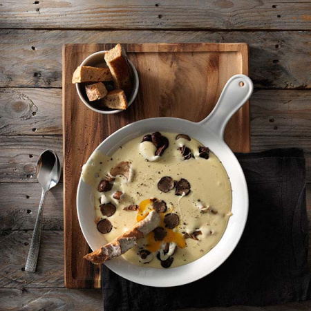 Сковорода для запек. «Симплисити Вайт»; фарфор; D=25.5,H=3.3,L=35.5см; белый