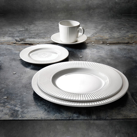 Тарелка мелкая «Уиллоу»; фарфор; D=23см; белый