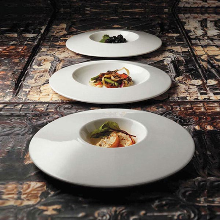 Блюдо «Монако Вайт»; фарфор; 240мл; D=31,H=4см; белый