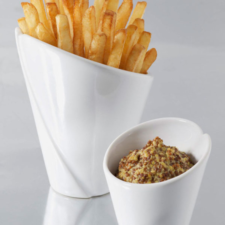 Салатник для компл.; фарфор; 50мл; D=6,H=6.5см; белый