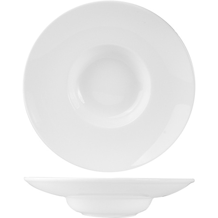 Тарелка глубокая «Кунстверк»; фарфор; 200мл; D=25.5см; белый
